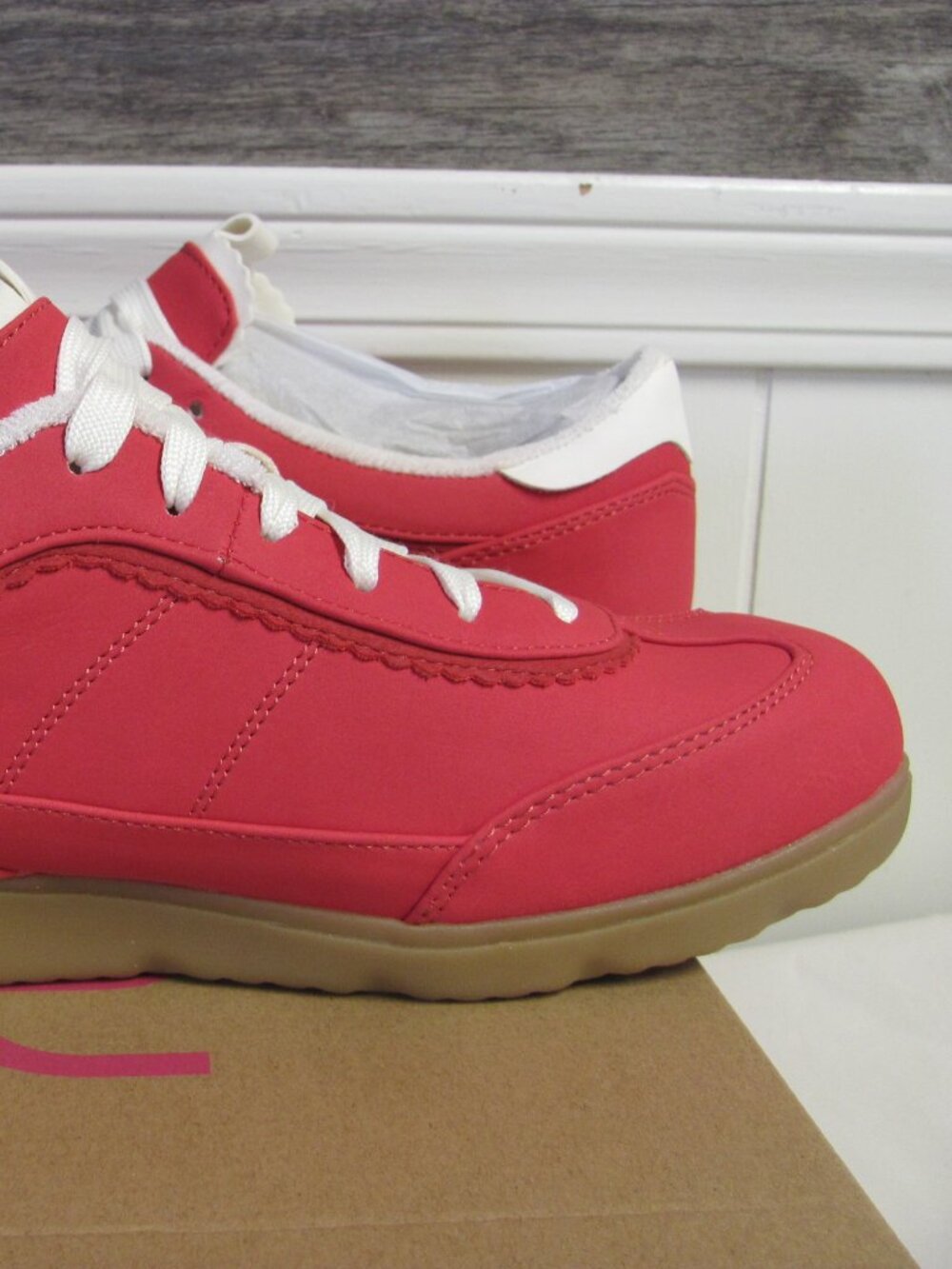 RYKA WOMENS EFFORTLESS TENNIS SHOES RED SALSA NIB - Picture 5 of 14